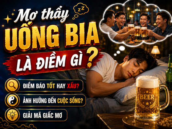 Nằm mơ thấy uống bia là điềm gì, có số nào phú quý?