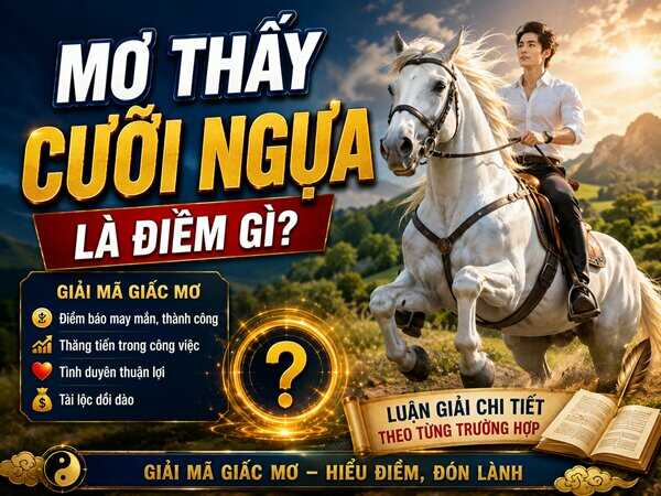Nằm mơ thấy cưỡi ngựa là điềm gì? Có số nào may mắn?
