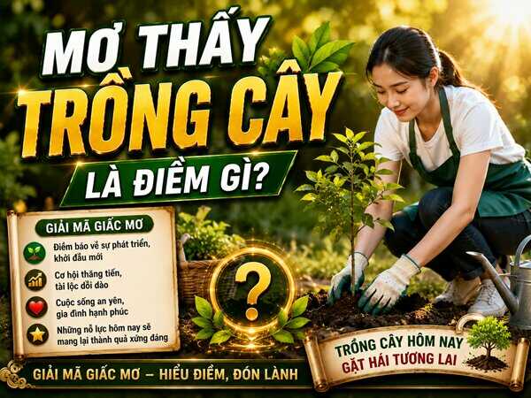 Nằm mơ thấy trồng cây có ý nghĩa gì, có số nào lộc phát?